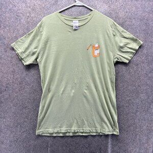 RIPNDIP Shirt Mens Medium Green Lord Nermal Pill Bottle Cat Graphic Tee Funny